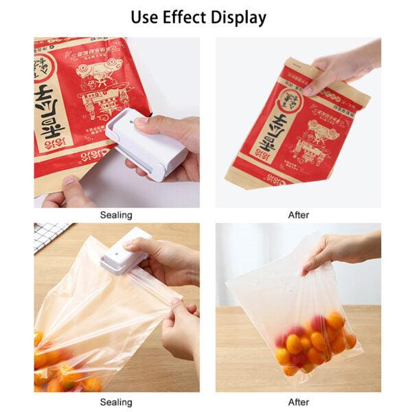 Portable Mini Sealer Home Heat Bag Plastic Food Snacks Bag Sealing Machine(Random Collor)