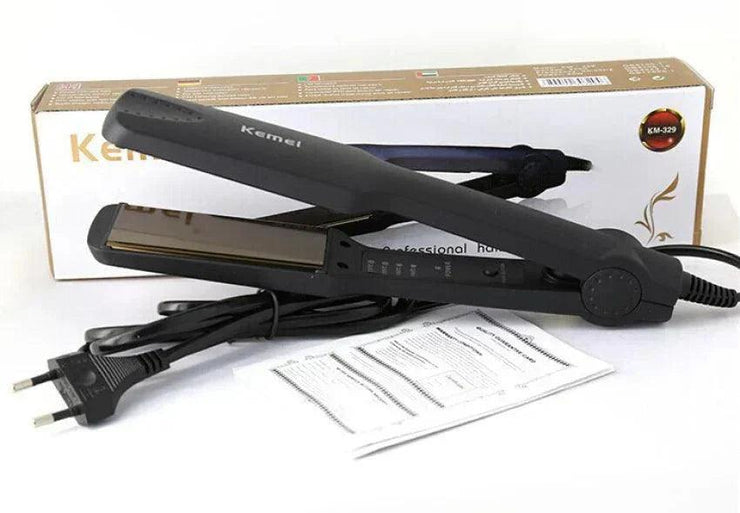 Kemei Ceramic Heating Plate Professional Tourmaline Hair Straightener